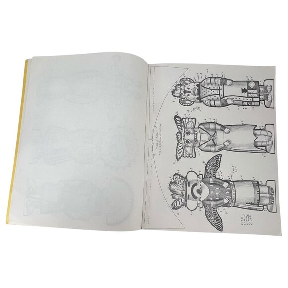 Vintage 1952 Kachina Dolls Cut & Color Paper Doll Book By Eukabi Publishers USA - Picture 4 of 6